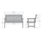 Highwood Usa 4ft Lehigh Garden Bench Outdoor Furniture for Patio, Backyard, Garden AD-BENW2-CGE - alternate 3